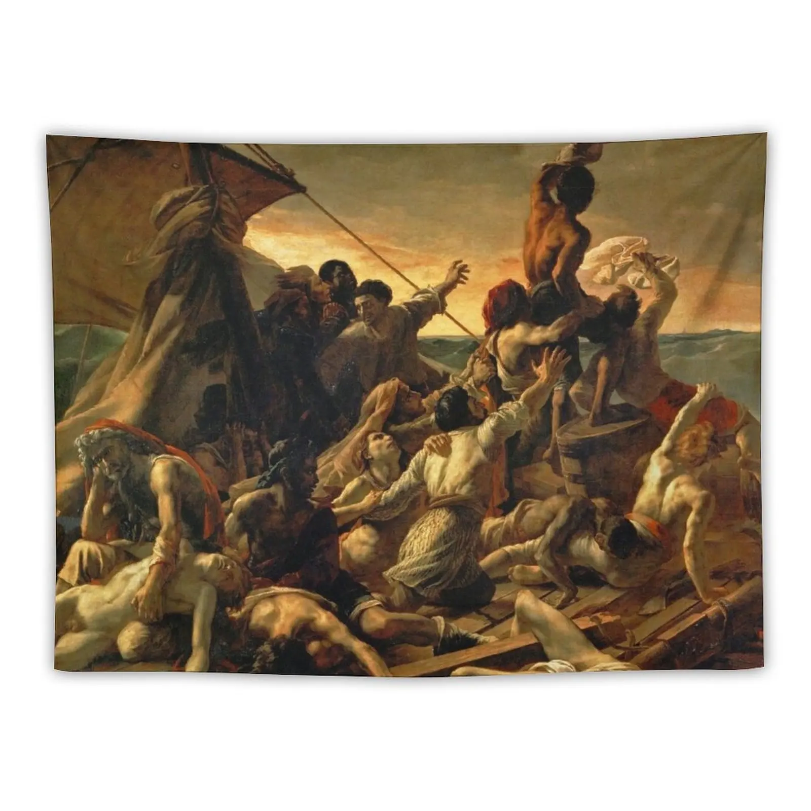 Théodore Géricault-The Raft of the Medusa Tapestry Anime Decor Decoration For Rooms Wall Hanging Wall