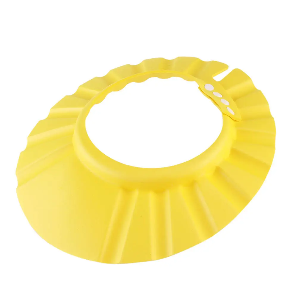 3pcs Baby Shower Cap Adjustable Bath Hat For Kids Infant Hair Washing Protection -55Cm Head Circumference Ear Cover Fast