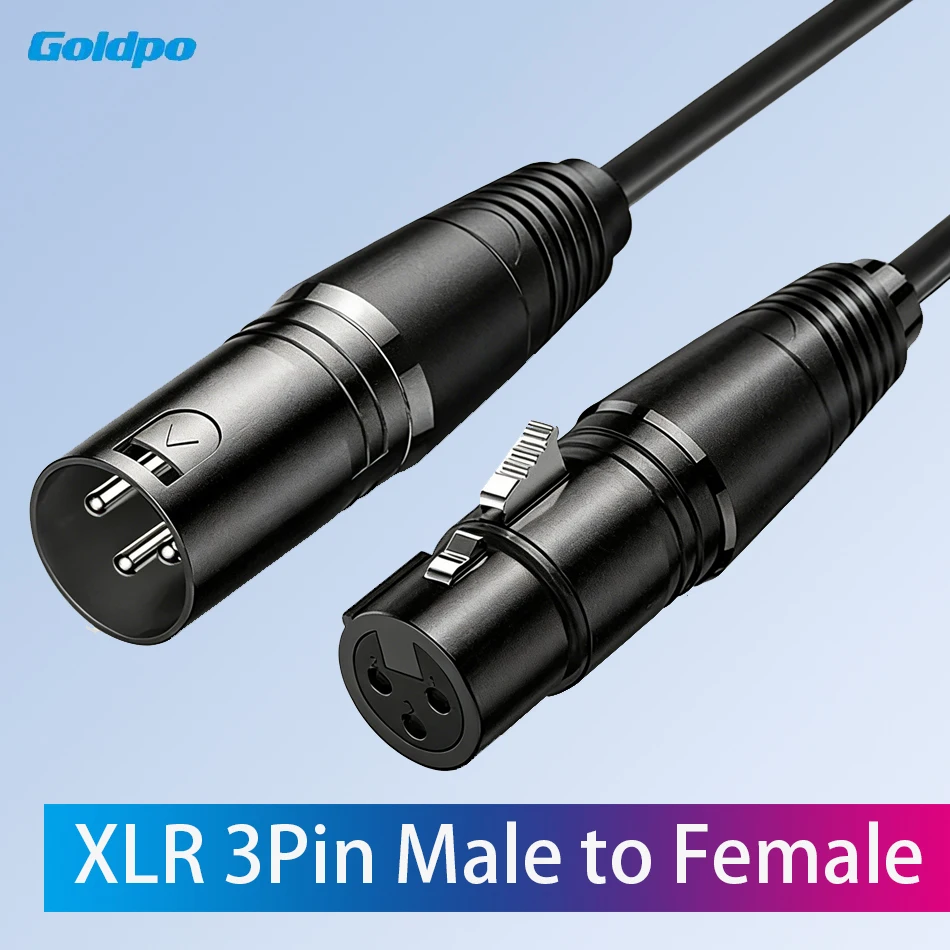 3Pin XLR Cable Audio Line XLR Male to Female Microphone Extension Cable for Mixer Amplifiers Sound Cannon Balanced XLR Cord
