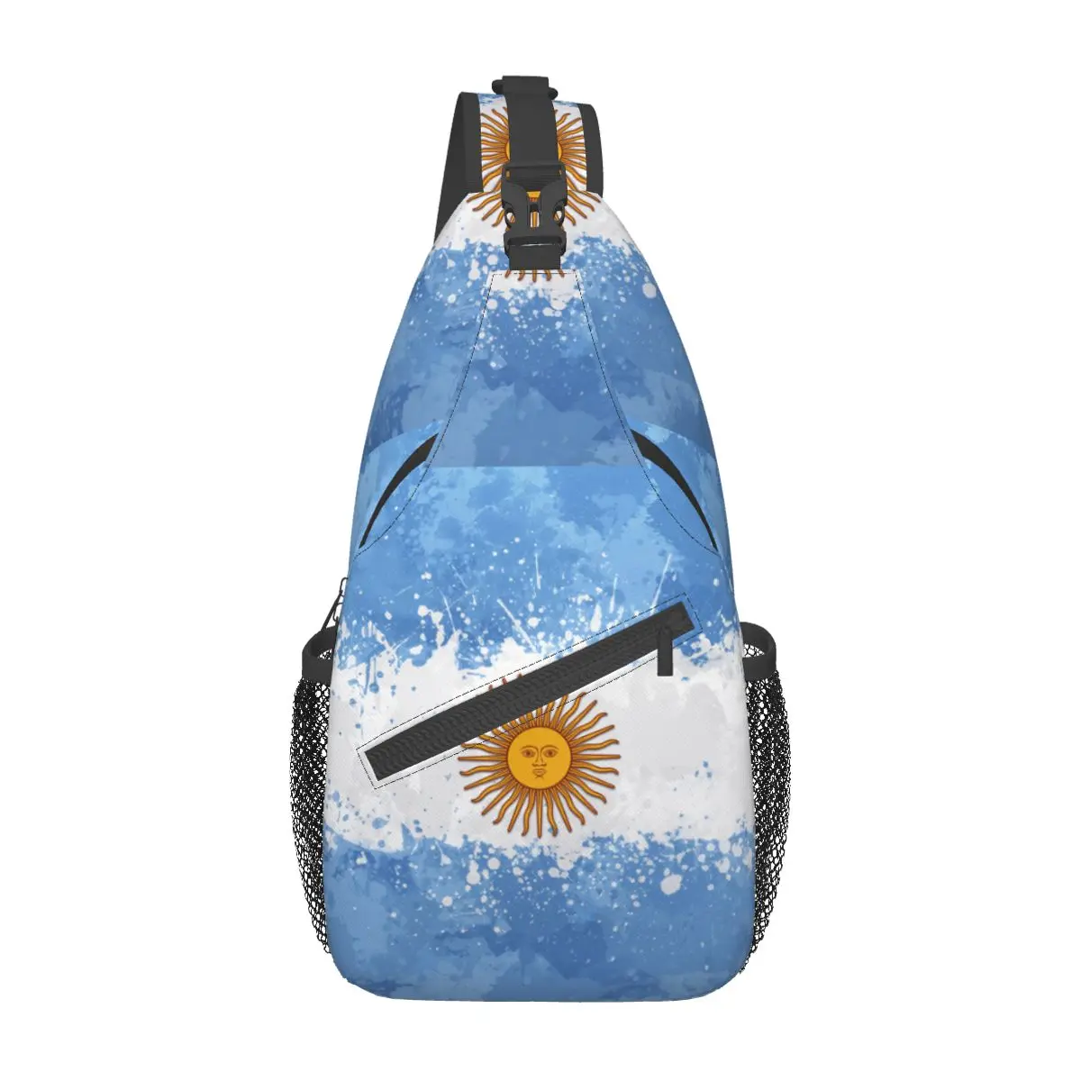 Argentina Flag Crossbody Sling Bags Small Chest Bag Shoulder Backpack Daypack for Travel Hiking Camping Bag