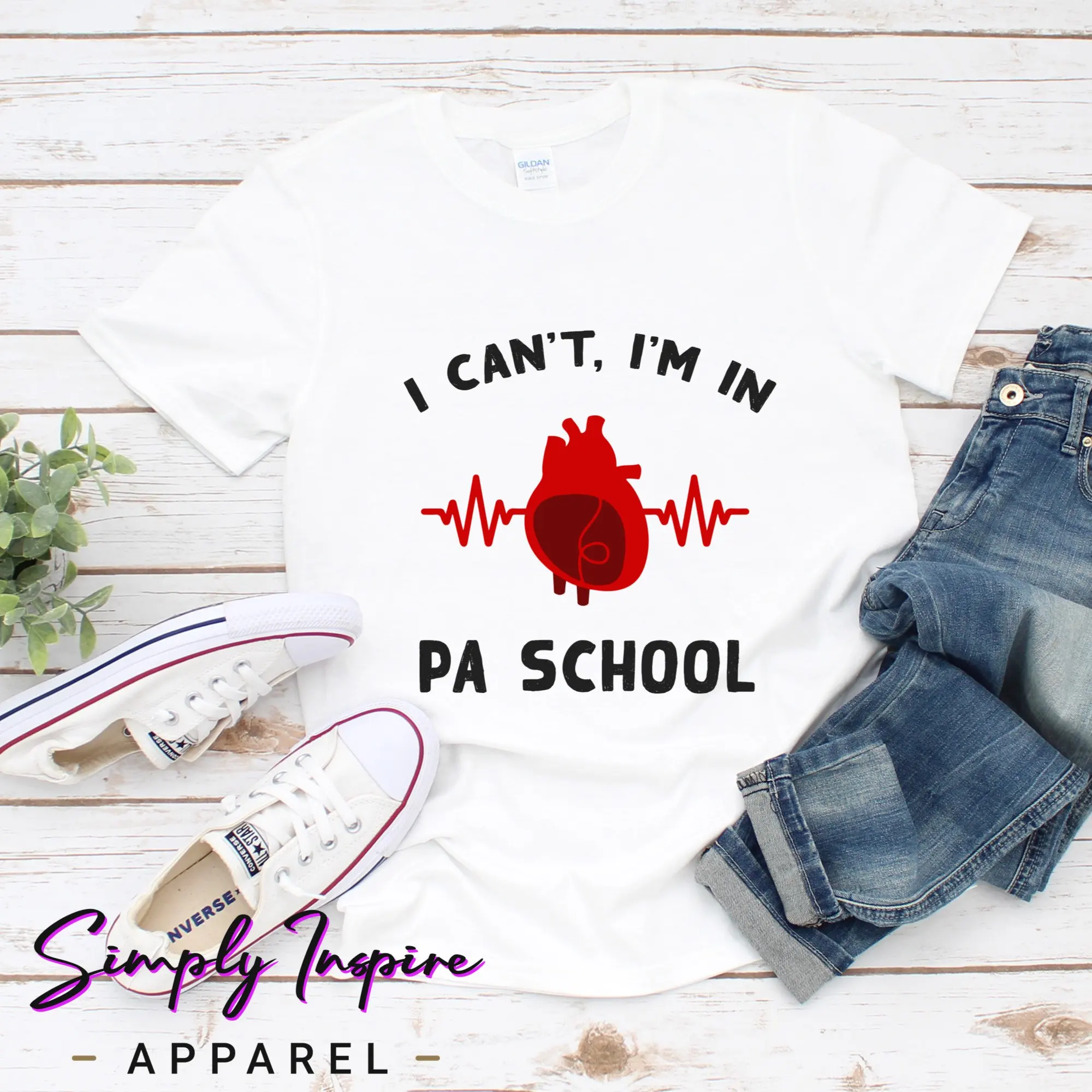 Physician Assistant T Shirt For Assistants I Can'T I'M In Pa School Future Medical