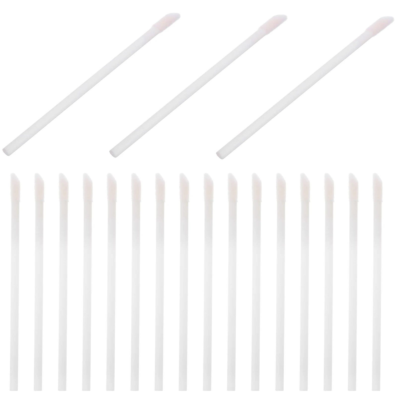 

50 Pcs Flocked Lipstick Wands Disposable Lipgloss PP Material Lip Gloss Wand Stick Makeup Tools Travel Home Use