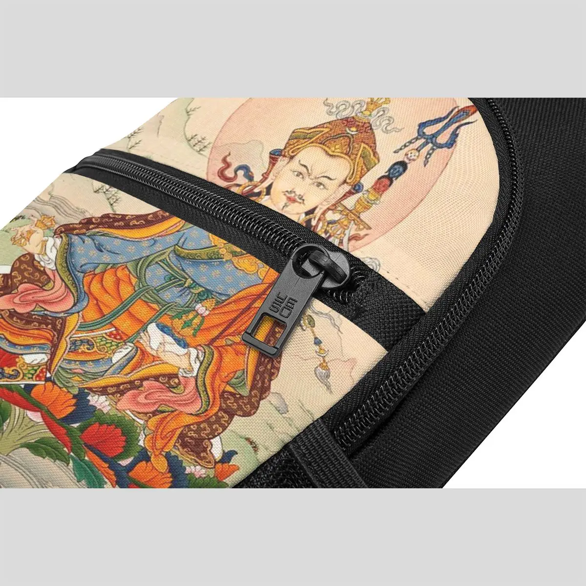 Tantric Buddhist Deity Buddhism God Buddha Chest Bag Men Sling Crossbody Backpack Chest Bag Travel Hiking Daypack Shoulder Bag