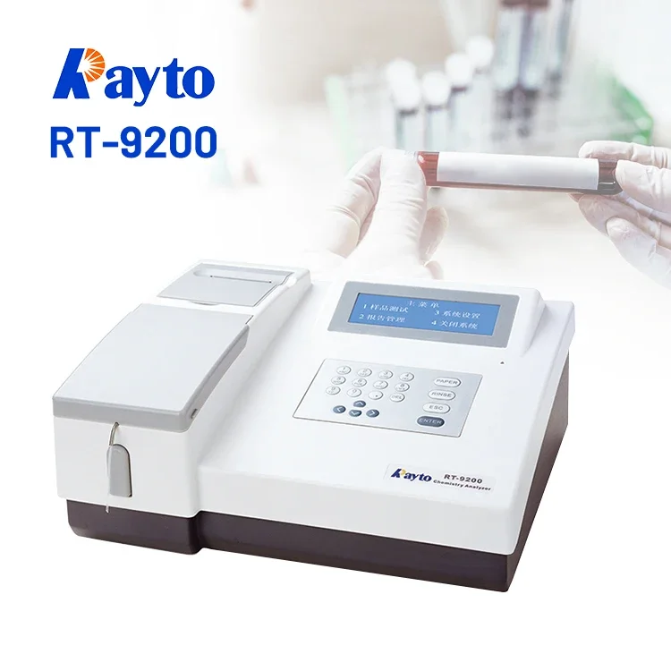 Ready To Ship Clinical Lab Bio Chemistry Analyzer Rayto Rt-9200 Semi-Auto Blood Chemistry Analyzer