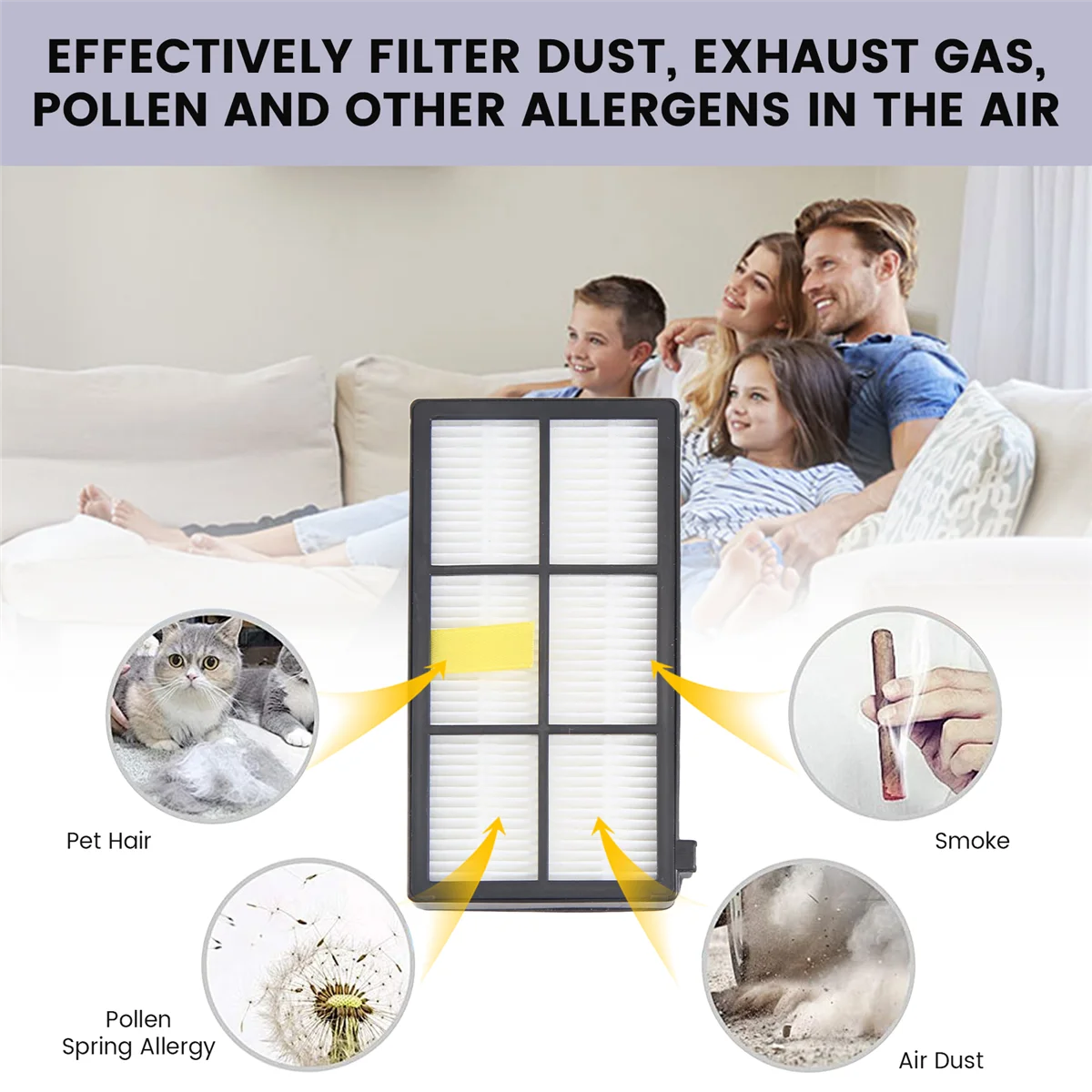 AC66 Комплект из трех предварительных фильтров для Dyson DC58, DC59, V6, V7, V8. Запасные части 3, комплект фильтров для замены фильтров Dyson