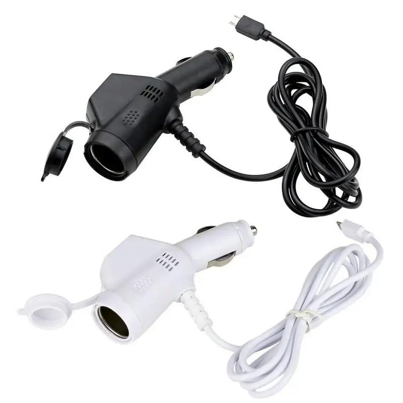 

Automobile Phone Charger 3 In 1 Automobile Lighter Car Phone Charger Practical Charging Cable Space Saving Car Charger Cord For
