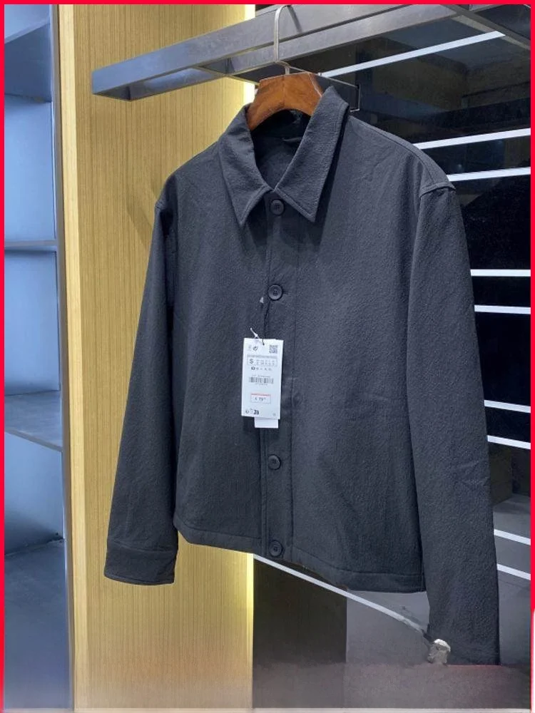 

Спани Заказ! Уличная модная дышащая мужская ткань с воротником-хомутом, универсальная сезонная стойка на весну и осень