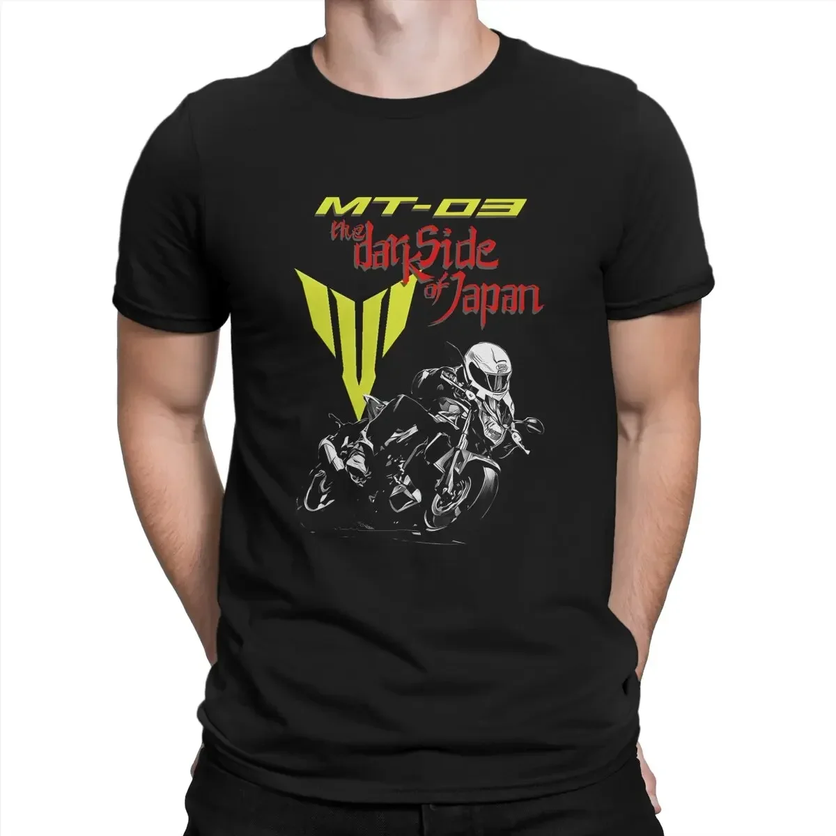 Y-Yamaha Newest TShirt for Men MT 03 FZ 03 Round Neck Pure Cotton T Shirt Distinctive Birthday Gifts Streetwear