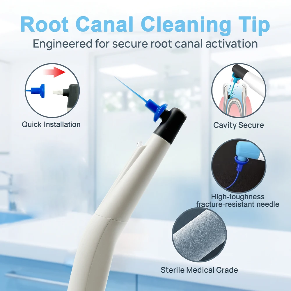 20pcs Dental Sonic Irrigator Tips Endo Activator Tips For Root Canal Treatment Washing Tooth Tip Dentist Materials S/M/L Size