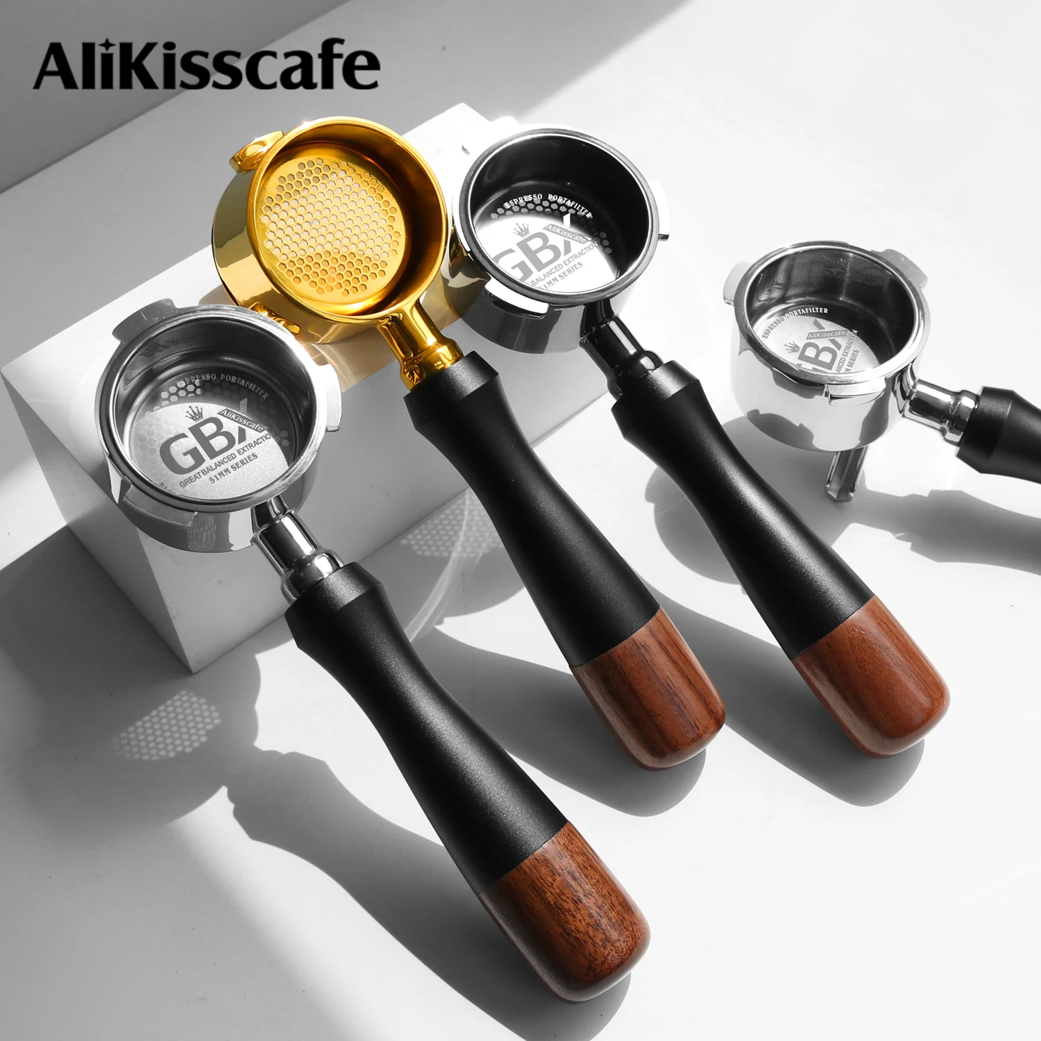 AliKisscafe 51mm Coffee Bottomless Portafilter Delonghi Dedica EC680 EC685 La Specialista Homix Espresso Accessory Barista Tools view 5