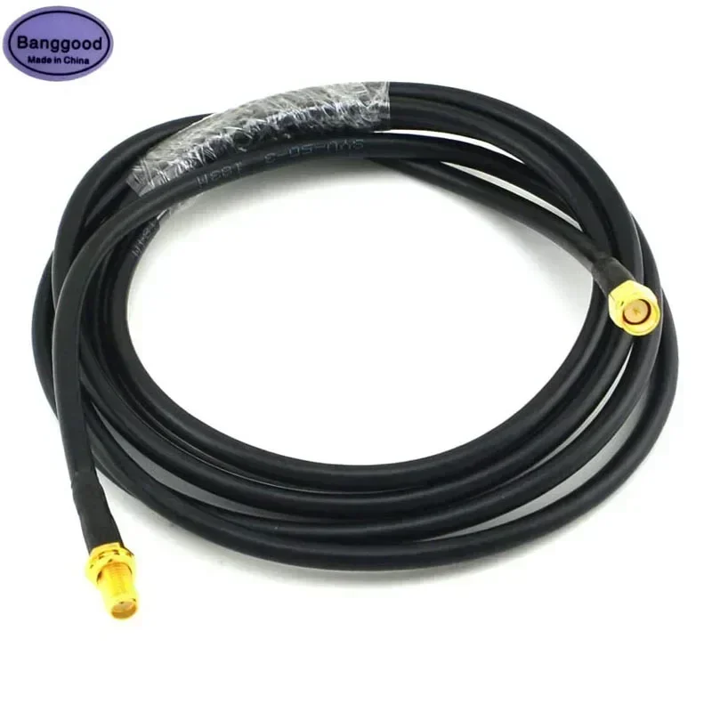 0.5m/1m/3m/10m SMA Male to SMA Female Low-Loss RG58 Coaxial Jumper Extension Cable for 3G/4G/5G/ADS-B/Ham/GPS/WiFi Radio Antenna