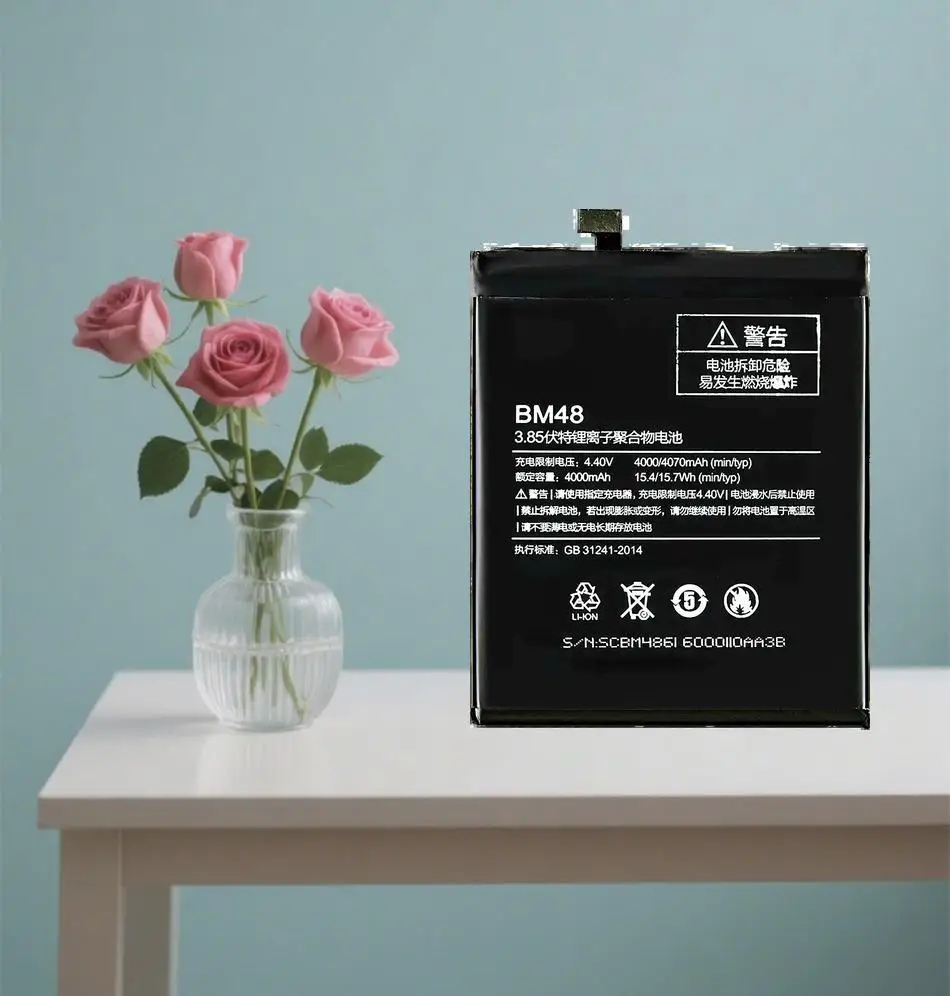 

Mobile Phone Battery Fast Charging For Xiaomi Note 2 Note2 High Performance BM48 4000Mah