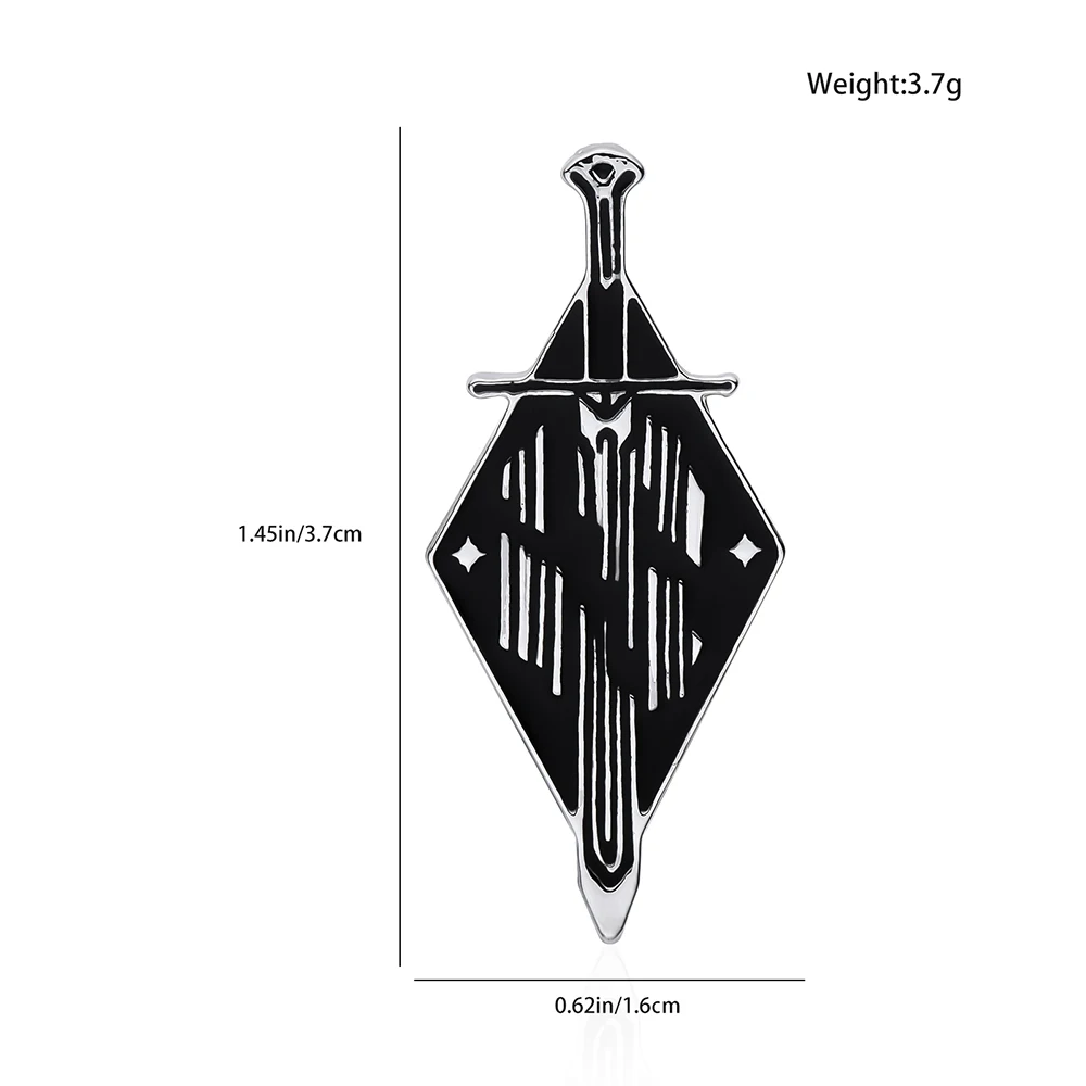 Lord of the Narsil la più nuova moda spilla con spada rotta anelli di film smaltati re risvolto zaino distintivo spille regalo di gioielli per i fan