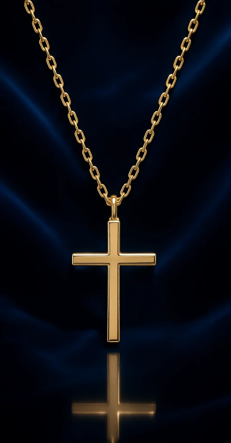 

Позолоченное 14-каратным золотом ожерелье с кулоном-крестом из кубического циркония для женщин, с линейной оправой, ювелирное изделие с фианитами, символизирующее религиозную веру