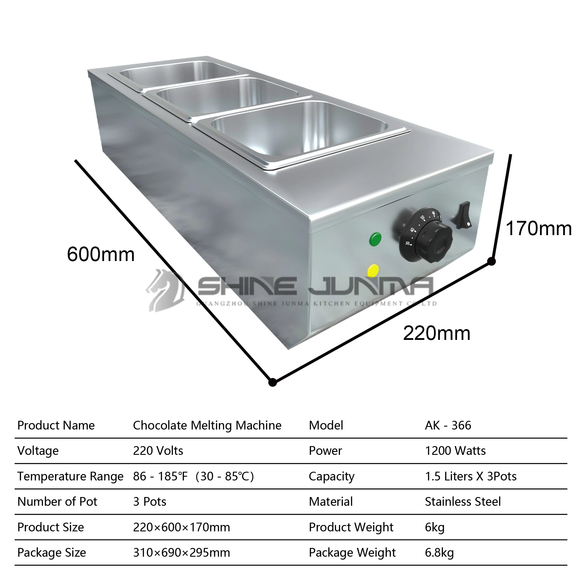 Commercial Stainless Steel Mini Chocolate Tempering Machines Chocolate Melting Pot Chocolate Melting Tank