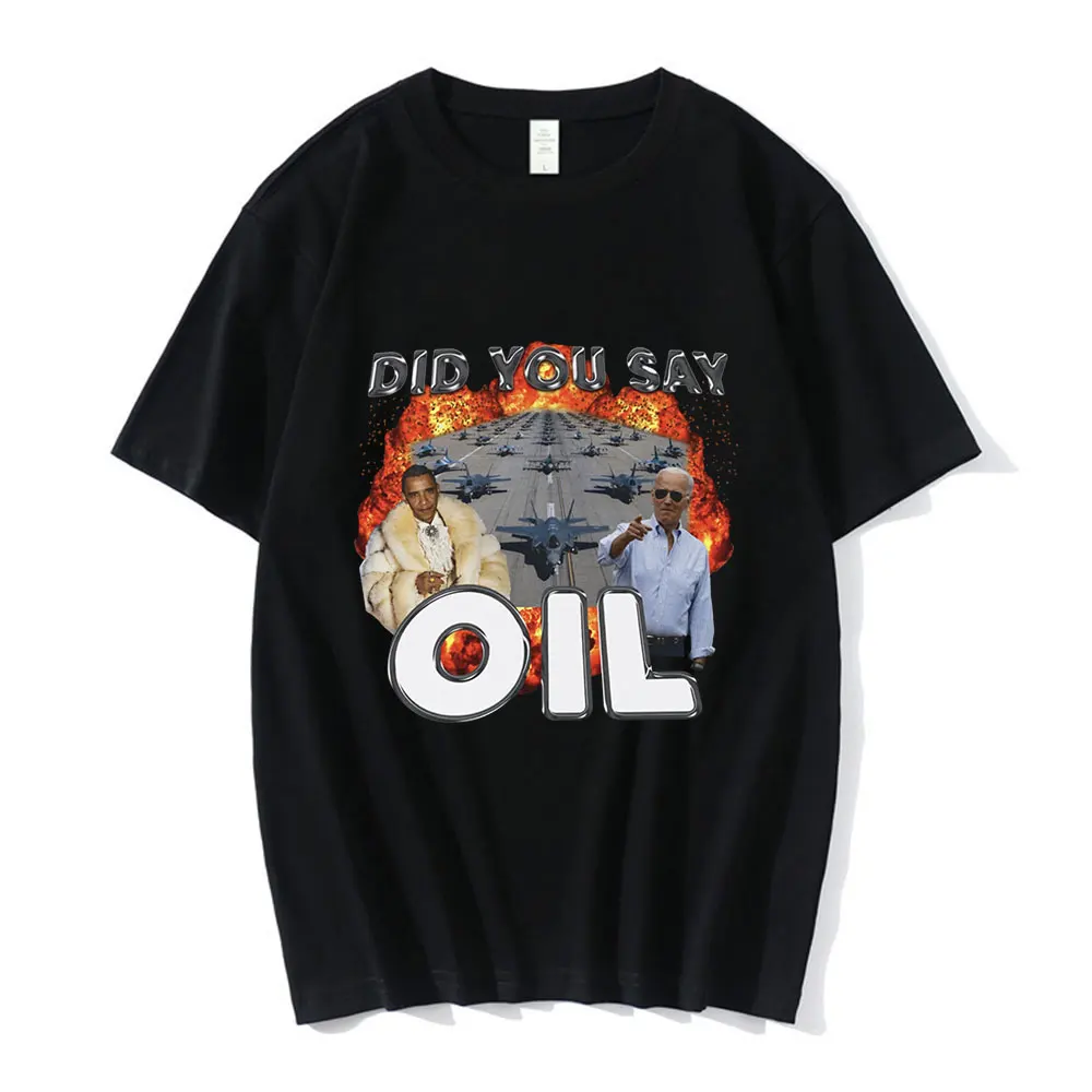 Did You Say Oli Meme Graphic T Shirt Men Clothing Fashion Hip Hop Vintage Short Sleeve T-shirts 100% Cotton Casual T Shirts Tops