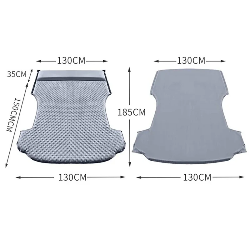 For Tesla Model Y Inflatable Air Mattress Outdoor Camping Air Cushion Bed Suede Fabric Car Travel Bed Car Interior Accessories