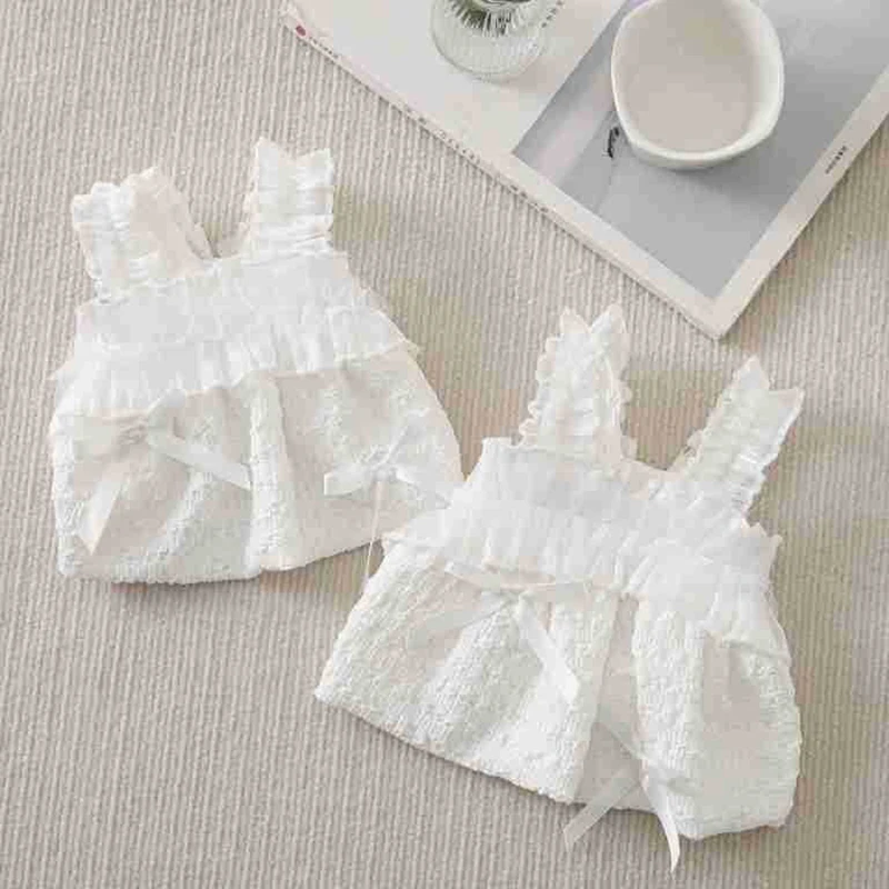 

Dog Skirt Day Style Princess Lace Lace Sling Small Dog Summer Clothes Pet Cat Solid Color Pullover Teddy Birthday Gift