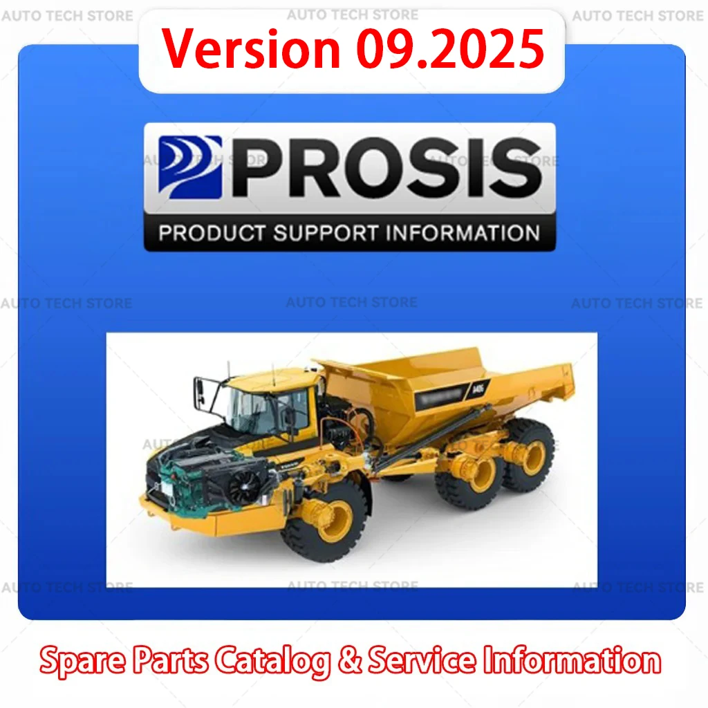 último 09.2025 PROSIS Equipo de construcción Catálogo de piezas sin conexión e información de servicio