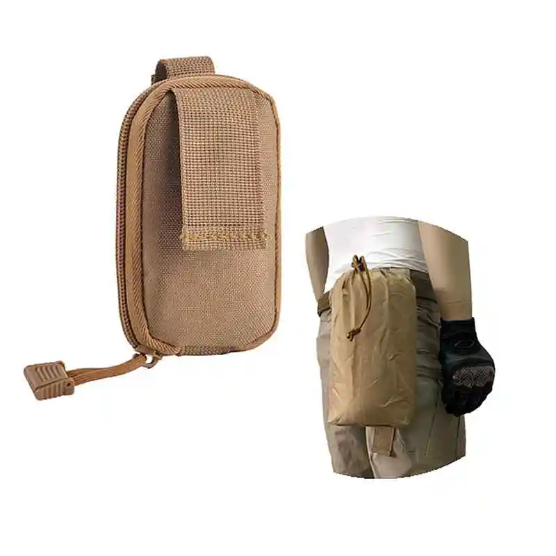 

Tactical Molle Roll-up Dump Pouch Drawstring Large Outdoor Water Bottle Pouch Adjustable Belt Utility Fanny Hip Tool Pouch Bag