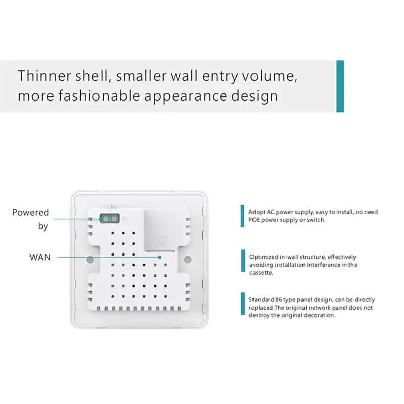 جهاز توجيه نقطة وصول لاسلكي 300 متر 2.4 جيجا واي فاي جهاز عميل جدار داخلي + AP IEEE 802.11n/G/B 20 واط PD3.0 شحن سريع