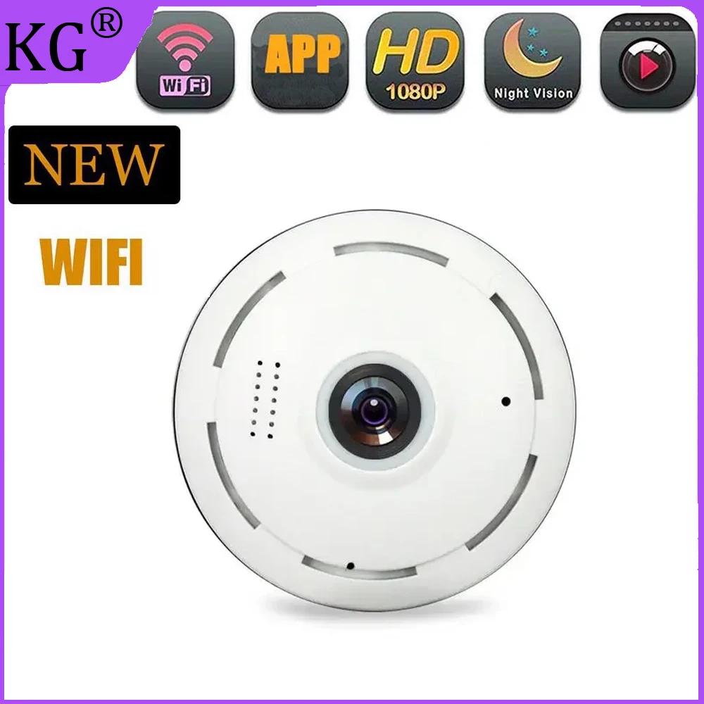 

1.3MP 360 Degree Mini Security Home Cameras Video Wifi Surveillance IR Night Version Home protection Fisheye Panoramic IP Camera