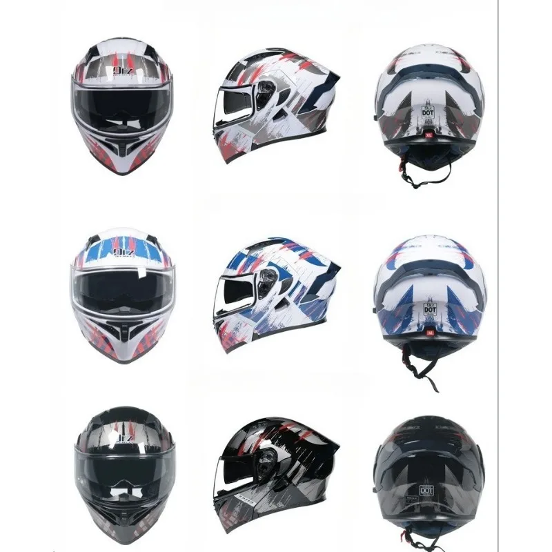 

Orz Motorcycle Helmet Men Women Open Face Full Face Helmet Tail Wing Knight Bluetooth Motorcycle Personality Electric vehicle