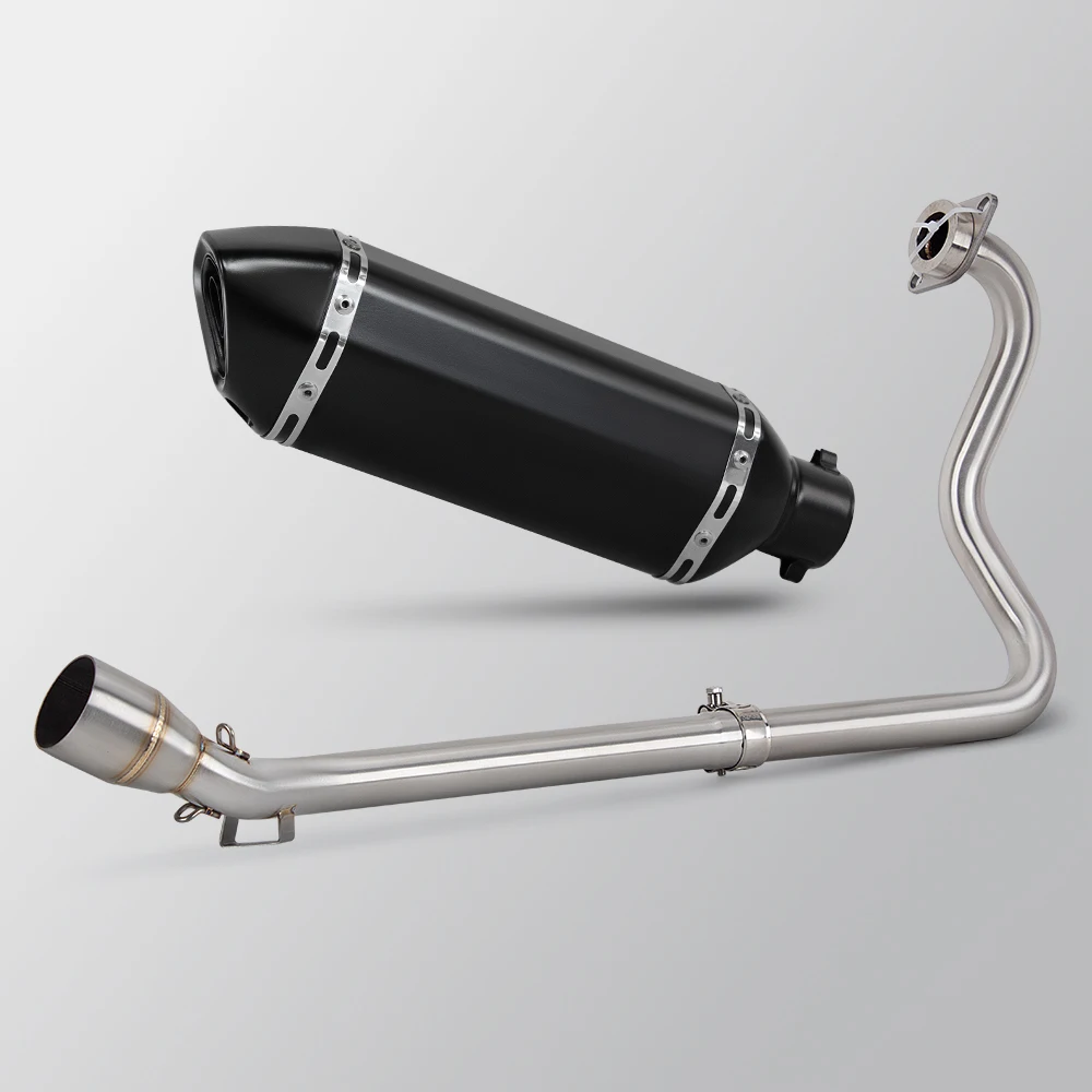 FZ25 Exhaust System For Yamaha FZS25 FAZER25 FZ250 FZS250 Motorcycle Exhausts Pipe Kit Street Bike Manifold 370MM Muffler