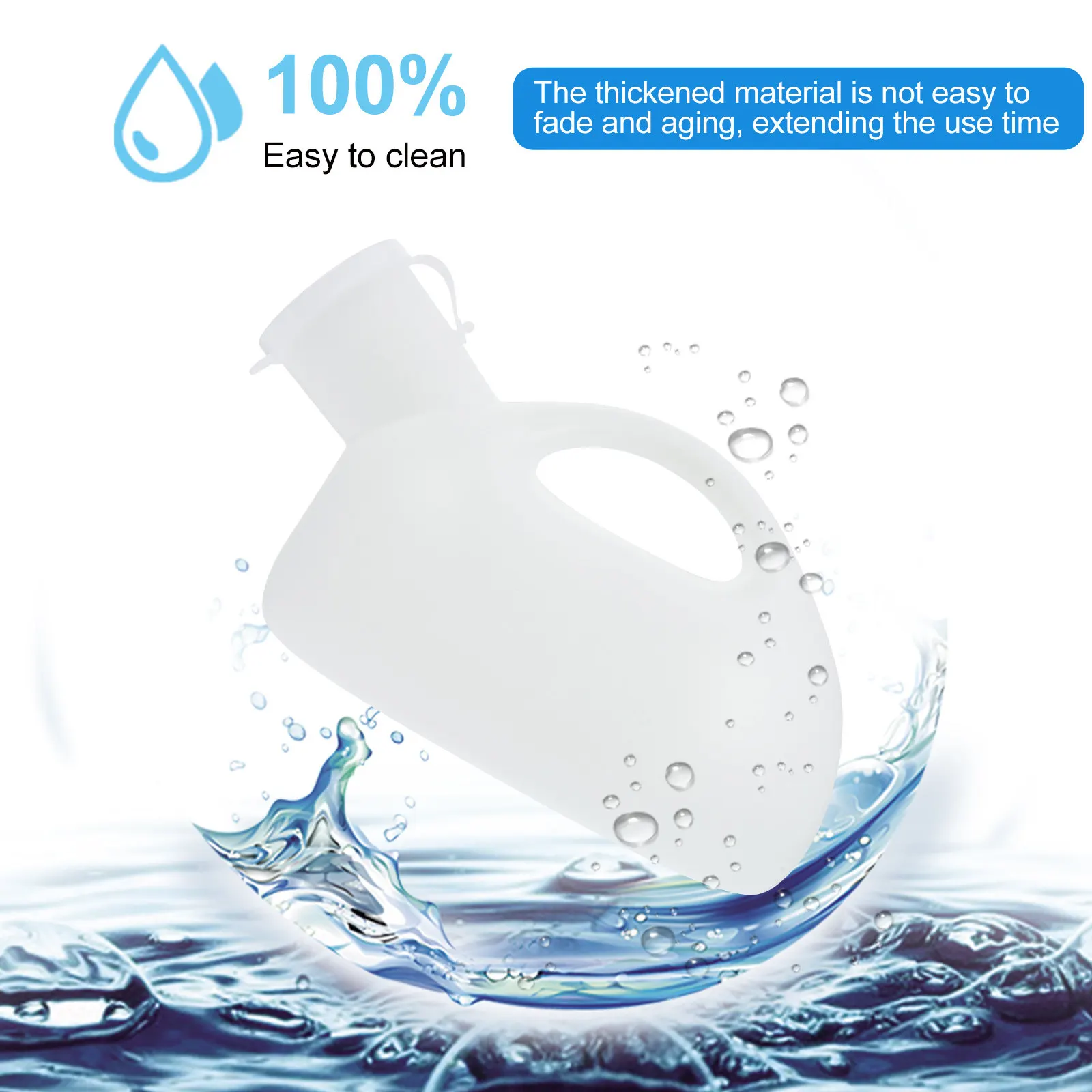 

2 шт. портативных писсуаров для пациентов, легкие дорожные горшочки с большой емкостью, без запаха, для детей