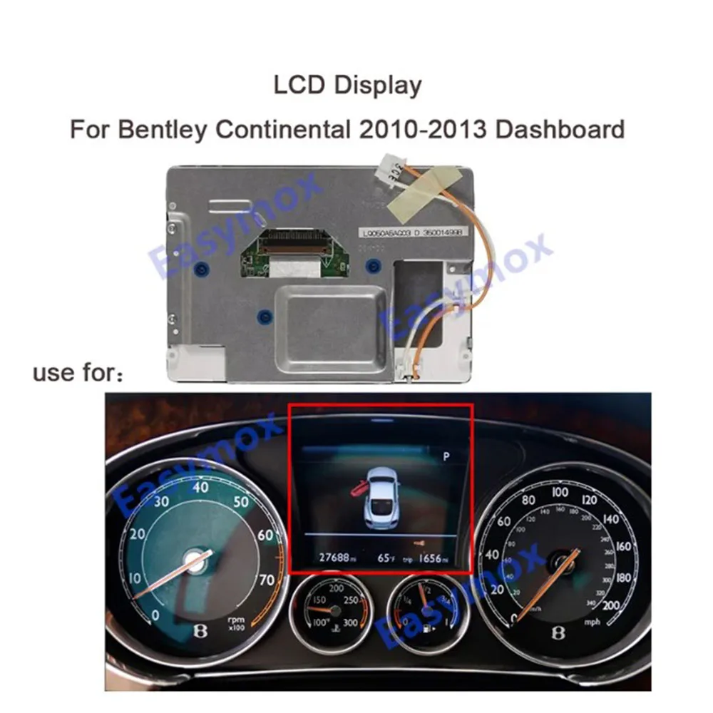 

LCD Display for Bentley Continental GT 2010-2013 Instrument Cluster Dashbaord 5" Inch Screen LQ050A5AG03