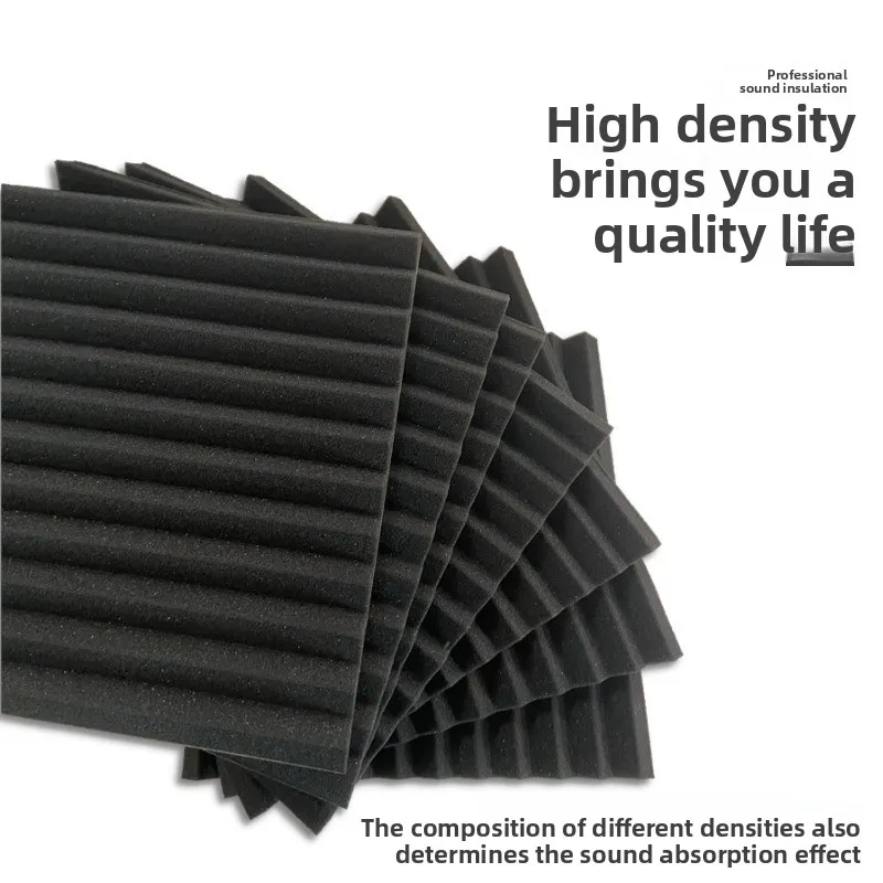 Triangular groove sound insulation cotton wall flame retardant muffler sound absorbing material piano room high density
