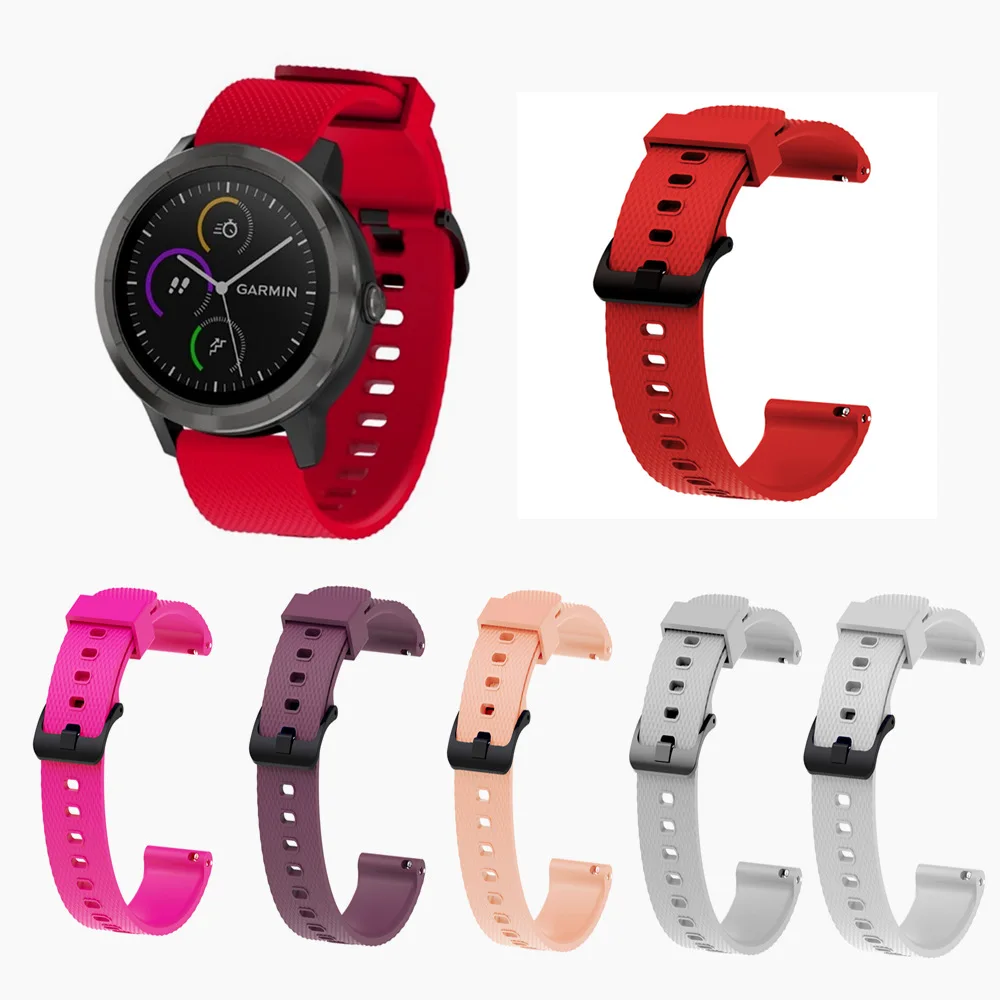 20มม.สายรัดข้อมือซิลิโคนสำหรับ Huami Amazfit GTS 3 2E 2มินิสมาร์ทนาฬิกาสร้อยข้อมือสำหรับ Xiaomi amazfit Bip S/U/Pro/GTR 42