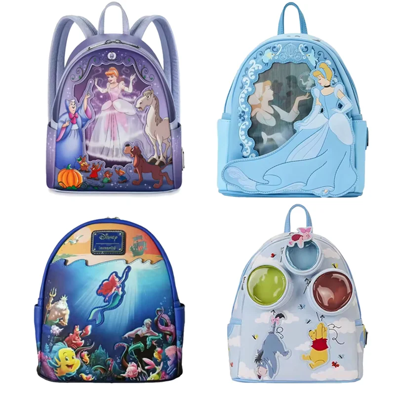 

Beauty and The Beast Scene Mini Backpack Belle Princess Cartoon Double Shoulder Mini Kid Backpack Girl Birthday Gift