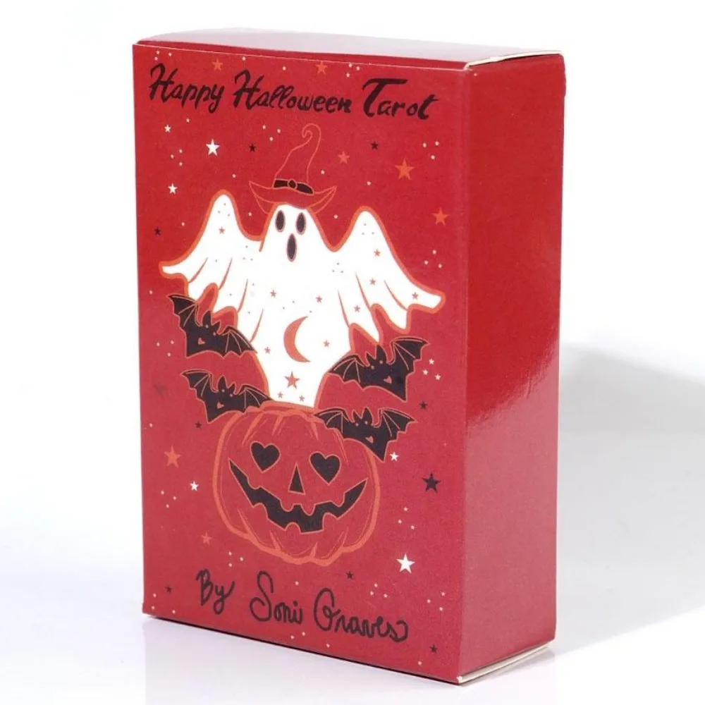 10.3*6cm 78 Cards Happy Halloween Tarot Deck Card Game