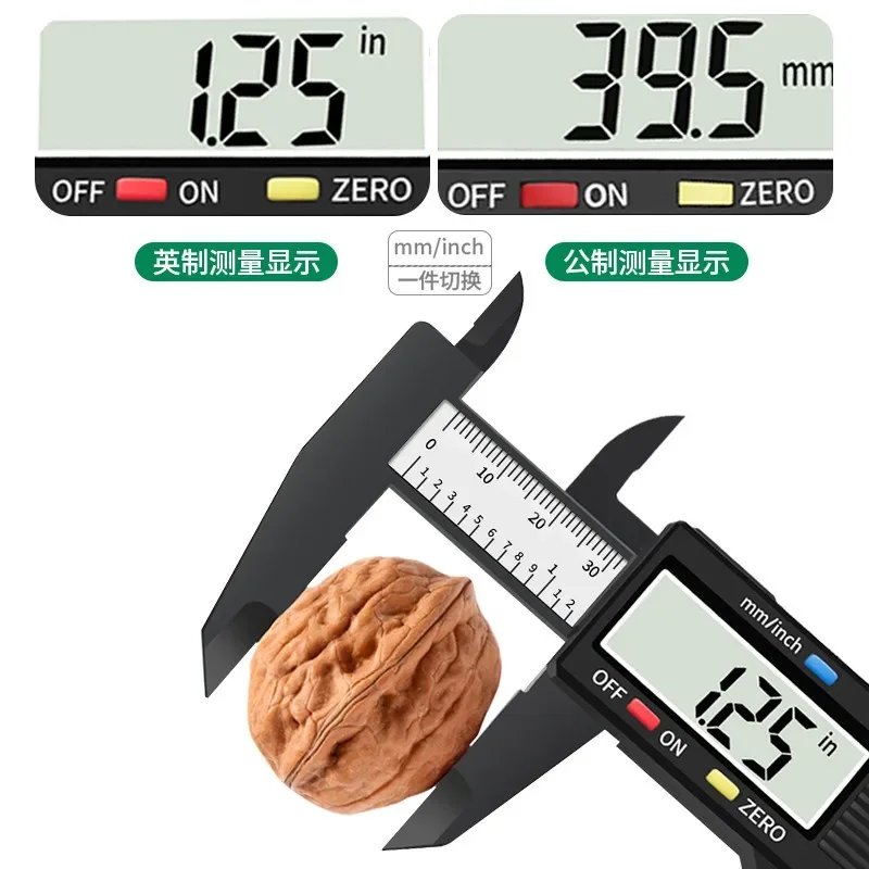 0-150mm Digital Caliper Tools Student Vernier Ruler Measuring Gauging Measurement Analysis Instruments