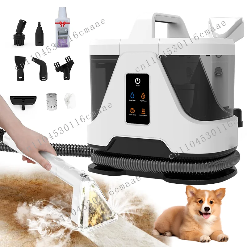 1700W Portable Household Wet/Dry Vacuum Cleaner Handheld Steamer Spray for Sofa Carpet Spot Cleaning Electric Upright for Hotels