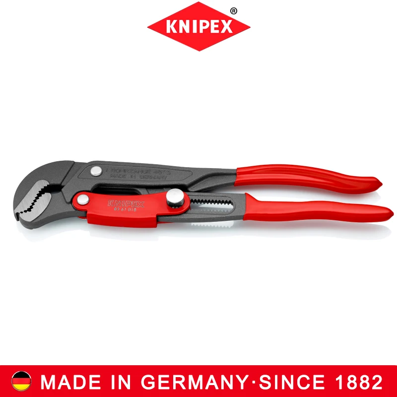 

KNIPEX S-type Quick Adjustment Pipe Wrench Anti Pinch Hand Protection Design Convenient Fast And Labor-saving 8361010