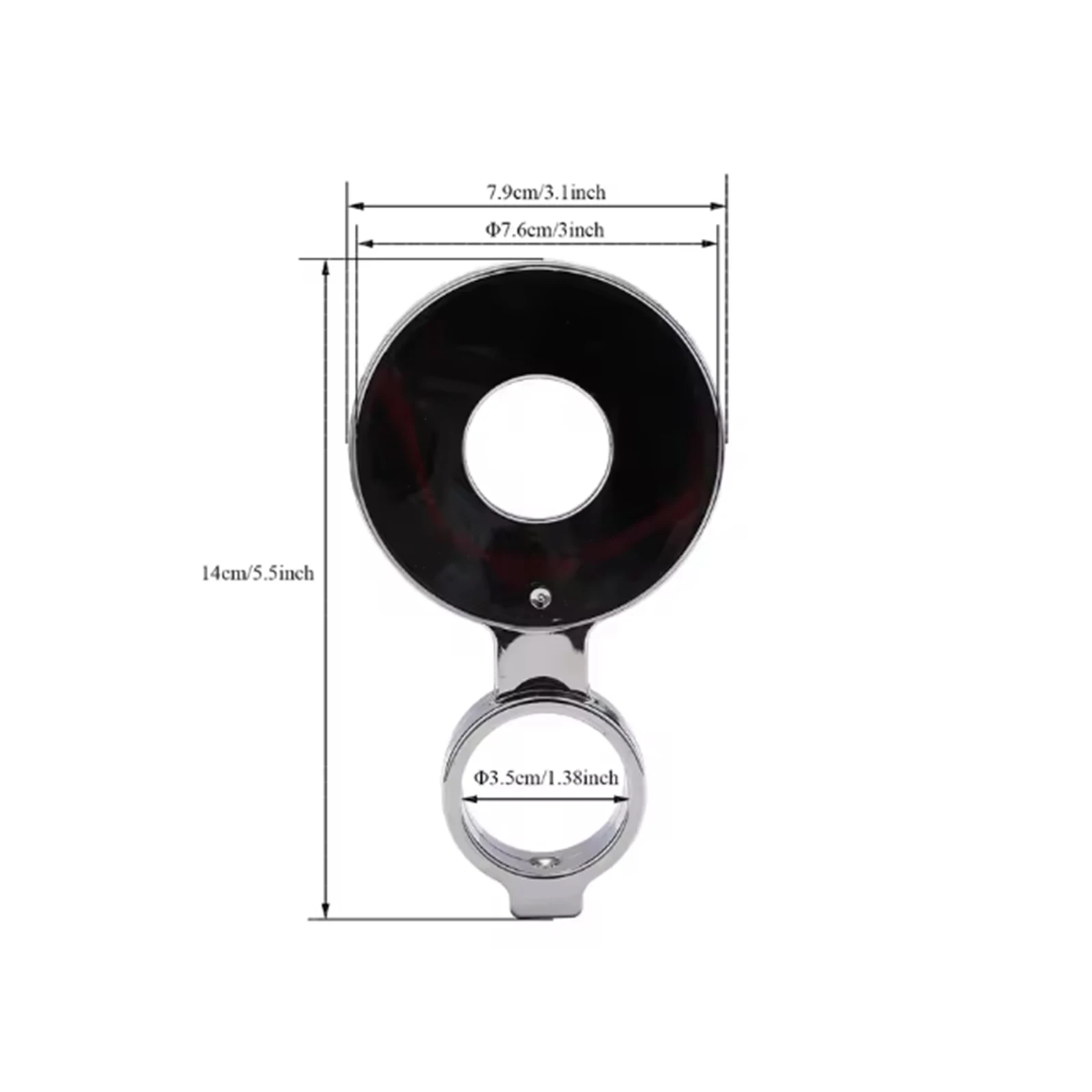 Chrome Plated Plastic Decal Holder - 73 mm Homebrew Kegerator Bar Snake Beer Tower Decal Holder DIY Jockey Box