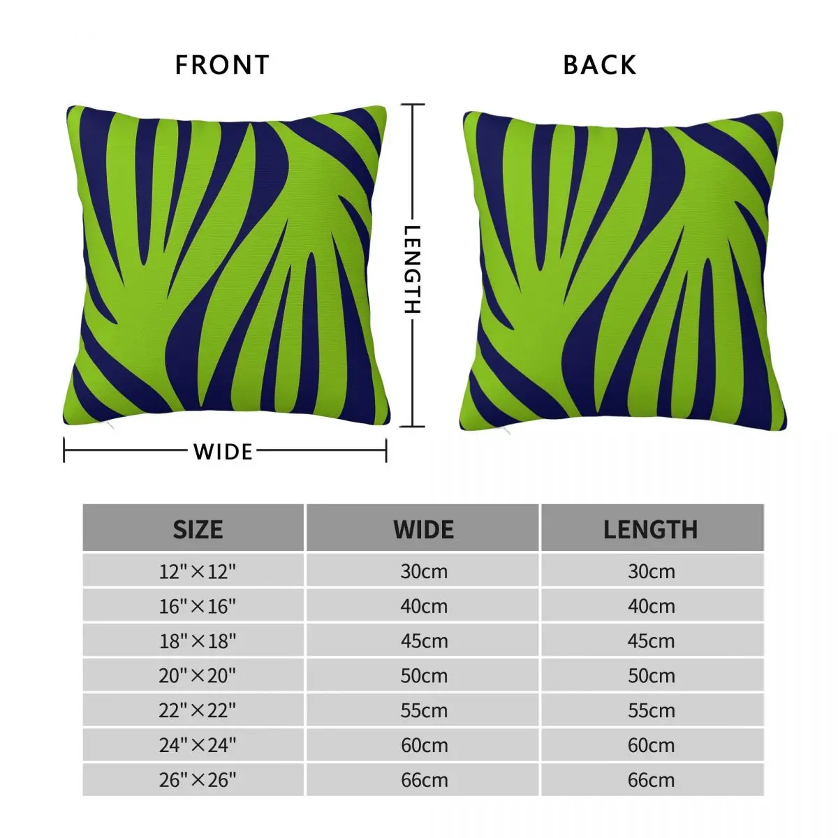 جزر المالديف يترك الليمون الأخضر البحرية ساحة المخدة البوليستر الكتان المخملية المطبوعة البريدي وسادة للديكور غطاء وسادة الغرفة #2