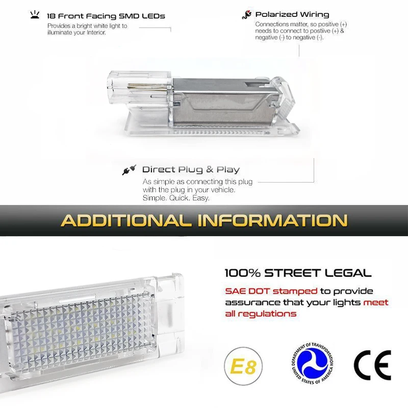 صندوق القفازات LED الأبيض صندوق الأمتعة ، مجاملة الأمتعة ، فيات 500 ، 500X ، 500L ، الباندا ، ألفا روميو ، جوليا ، جيوليتا ستيلفيو ، 147 ، 159 ، 2x #2