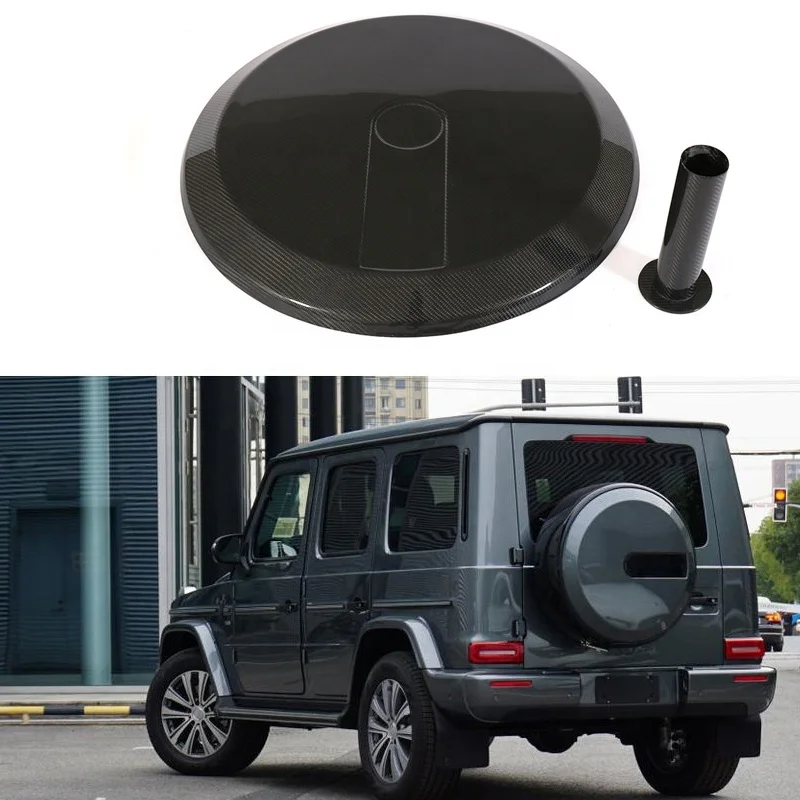 Carbon Fiber Spare Tyre Cover for  Benz W463 G63 G-Class G500 G550 G55 G65 AMG Carbon Fiber Spare Tyre Cover for 04-18