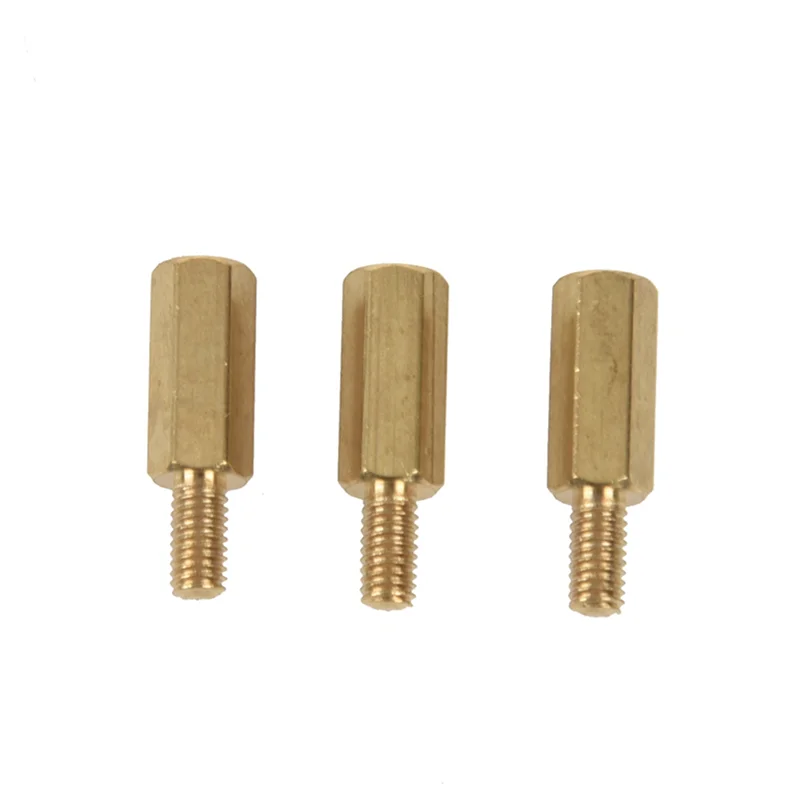 

250 Pcs M3 Male X M3 Female 11Mm Length Brass Screw Thread PCB Stand-Off Spacers