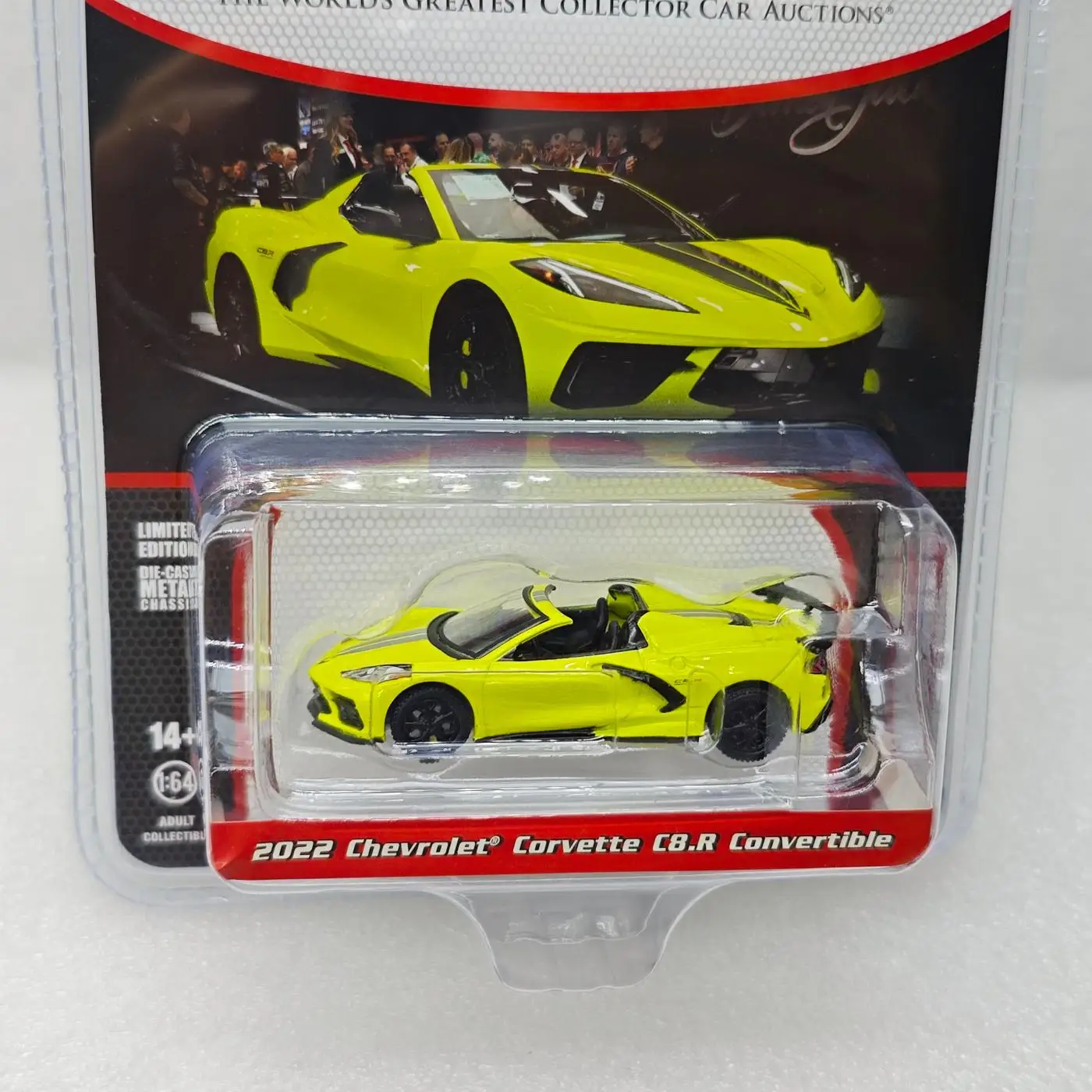 GreenLight 1:64 Jackson Series #15-2022 Corvette C8.R Convertible 37320-F Diecast Alloy Car Model Collectible