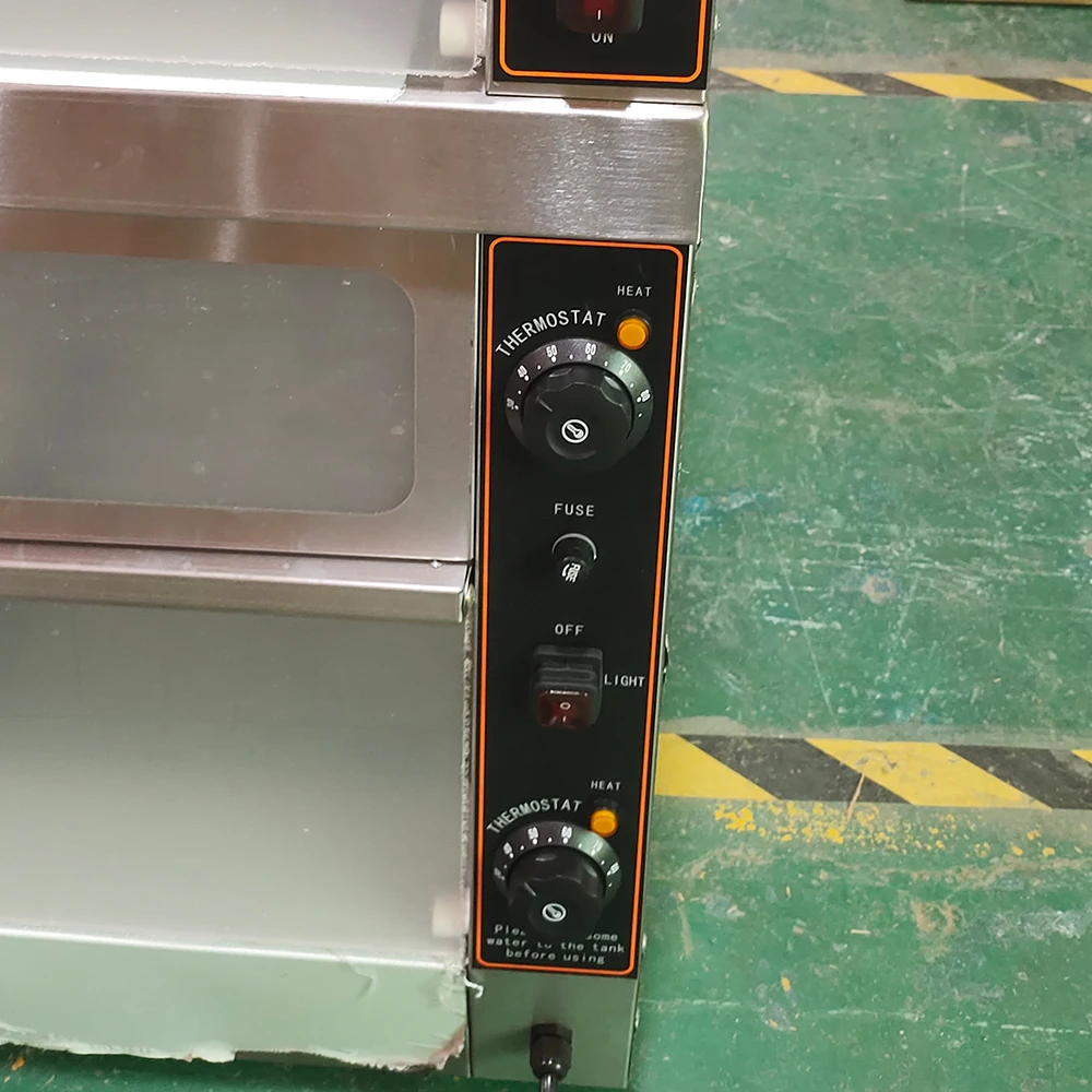 

1.2M 1.5M 1.8M Food Warmer Display Electric Heated Display Showcase/hot Food Warmer/ Hot Cabinet/heat Food Display