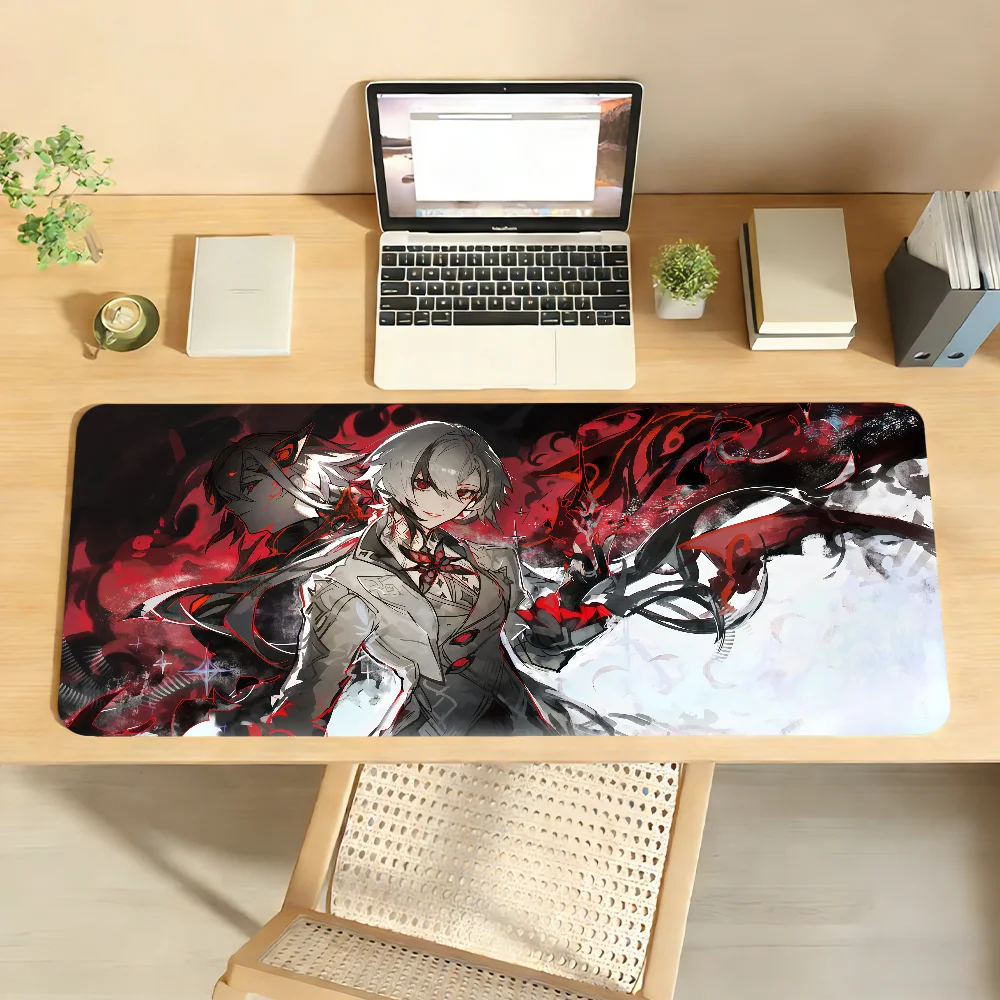 Genshin Impact Arlecchino Mouse Pad For Office Gaming And Keyboards Non-Slip Large Waterproof
