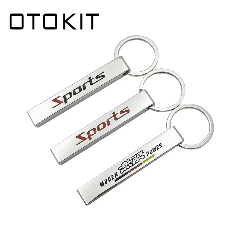 OTOKIT Metal Car Keyring Keychain Key Chain Key Ring Holder for Honda Sport MUGEN POWER Civic CRV City Accord Hrv Jazz Styling