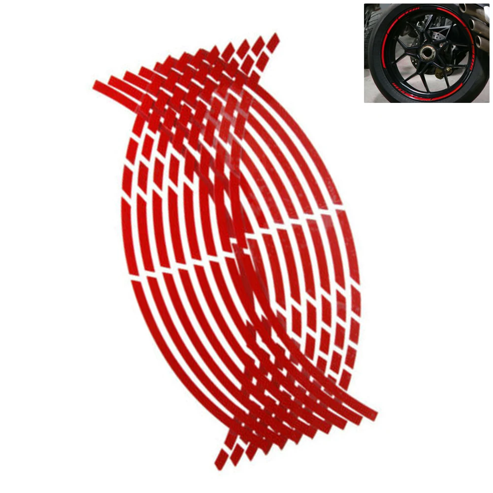 Car Wheel Rims Protectors Decor Strip Tire Guard Line Bicycle Decals Motorcycle Wheel Stickers Car Wheel Stickers Motorbike Rim