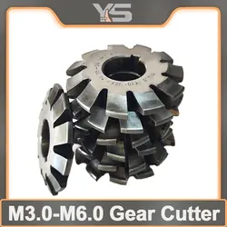 M0.3 M0.5 M0.6 M0.8 M1 M1.25 M1.75 M2.25 M2.5 M3 M4 M5 Modulus PA20 Degrees NO.1-NO.8 HSS Gear Milling Cutter Gear Cutting Tool