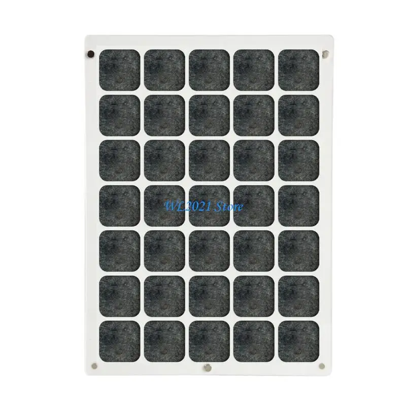 

G5GC Clear 35 Pin Display Stand Waterproof Dustproof Protective Enamel Pin Holder for Home Shops Exhibitions Use