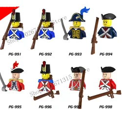 WW2 Military Building Block British French Mini Empire Navy Action Figure Infantry Knight Officer Soldier Weapon Christmas Gifts